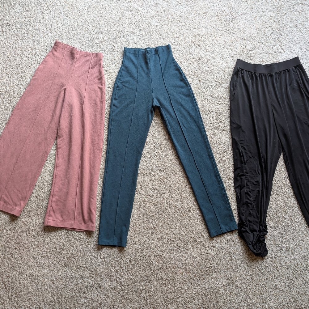 3 Pair Ripley Rader Pants - Pink, Teal, and Black